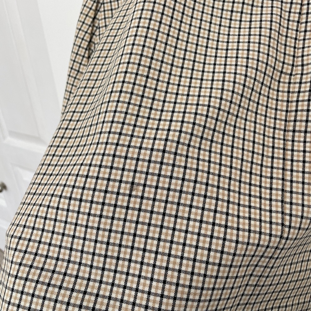 Wilfred Renee Skirt Women 8 Plaid Beige Mini Classiccore Academia Preppy - Picture 5 of 6